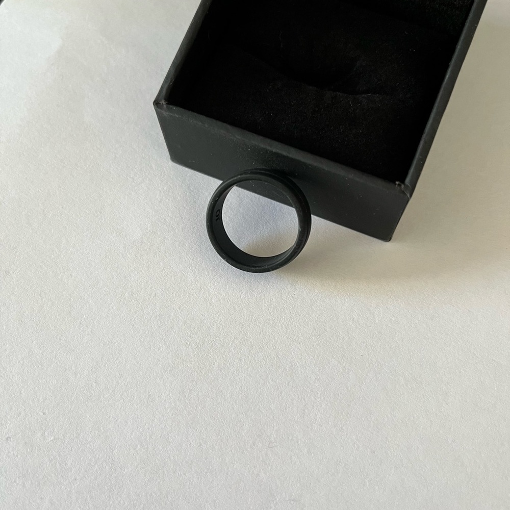 Black Silicone Men’s Wedding Band